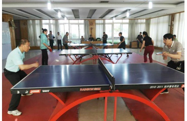  公司工会举行乒乓球比赛